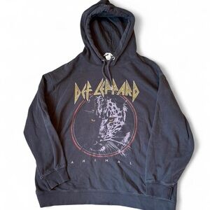 H&M Black Graphic Hoodie Sweater